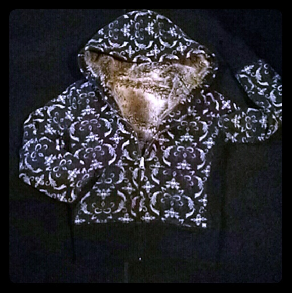 Miss Me Sweaters - MISS ME reversible faux fur jacket coat L / XS